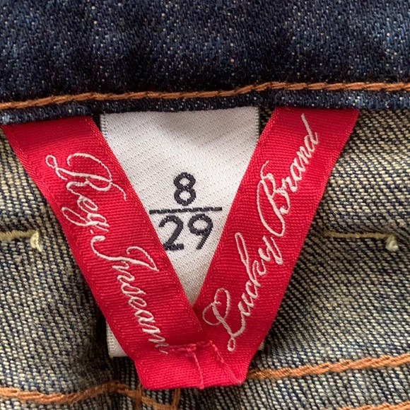Lucky Jeans Sweet n Low size 8 size 29 dark blue - Picture 9 of 10